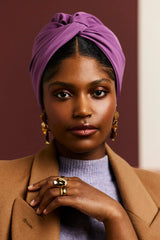 CUBAN WIIRE TURBAN LILAS