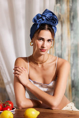 WIRE HEADBAND ROYAL BLUE