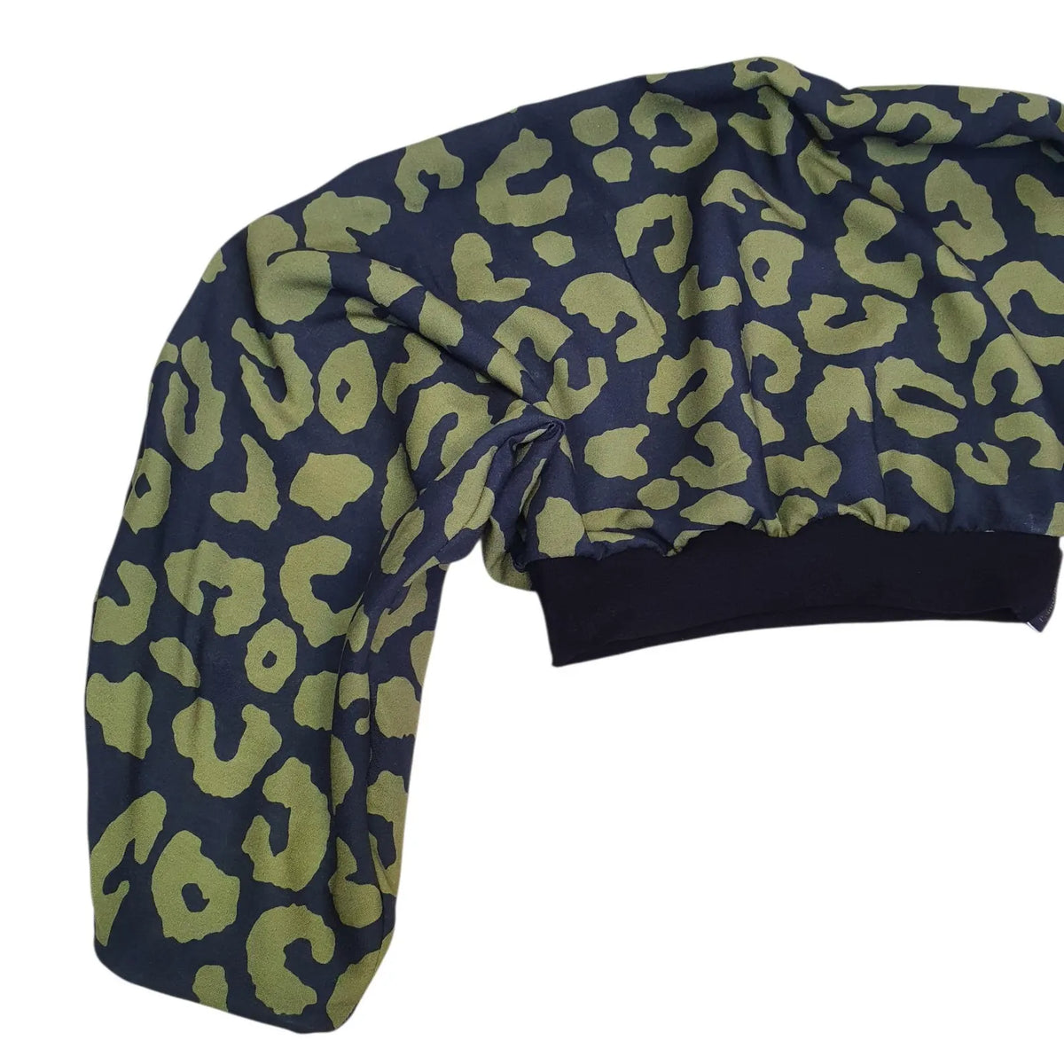 AFRICAN WIRE TURBAN GREEN LEOPARD
