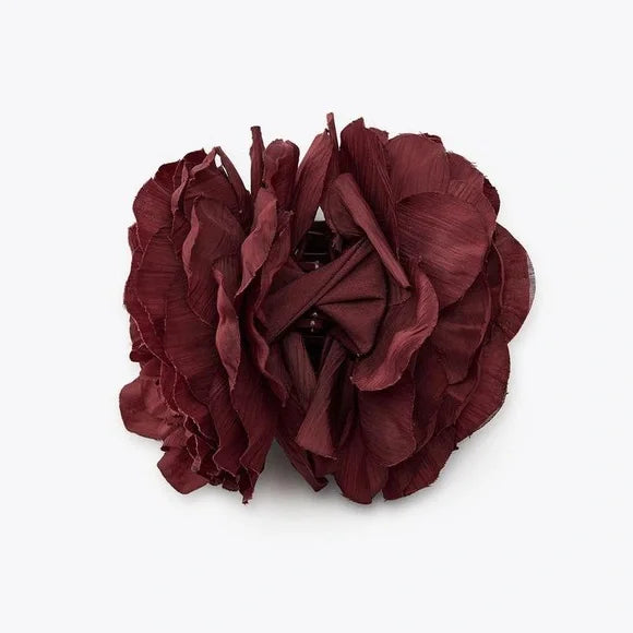 FLOWER BROOCH HAIR CLIP