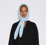 Fleece Babushka Bonnet Baby Blue