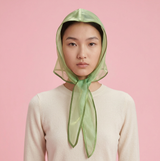 Organza Babushka Bonnet Matcha