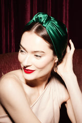 SILK WIRE FULL CAP TURBAN EMARLD