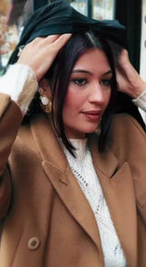 Pleated Bandana Turban Licorice