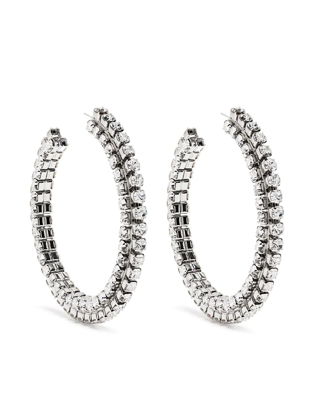 Crystal Round Hoops 4"