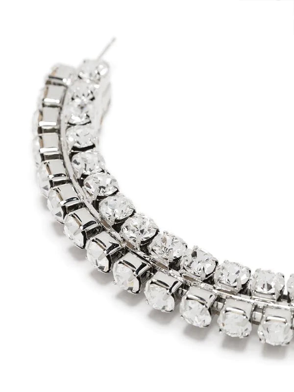 Crystal Round Hoops 4"