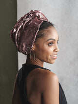 SEQUINED TWISTED TURBAN