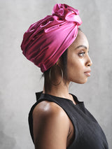 Satin Messy Bun Turban
