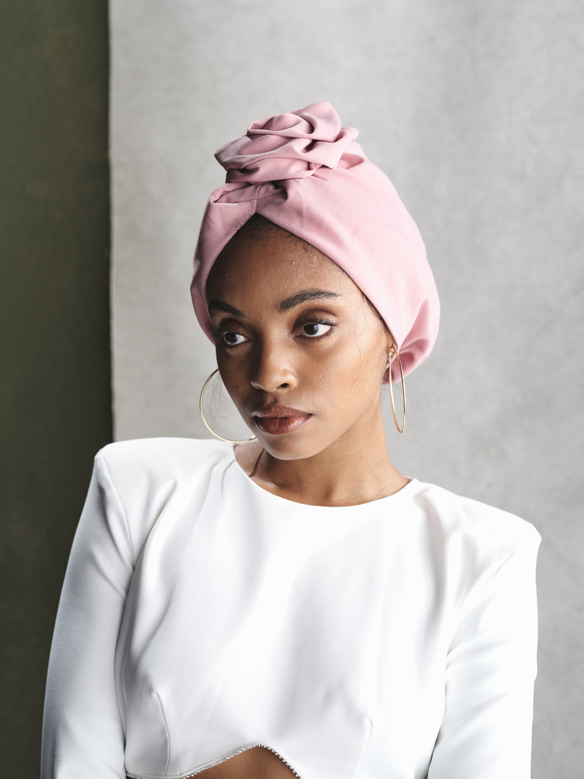 pre tied hair turban