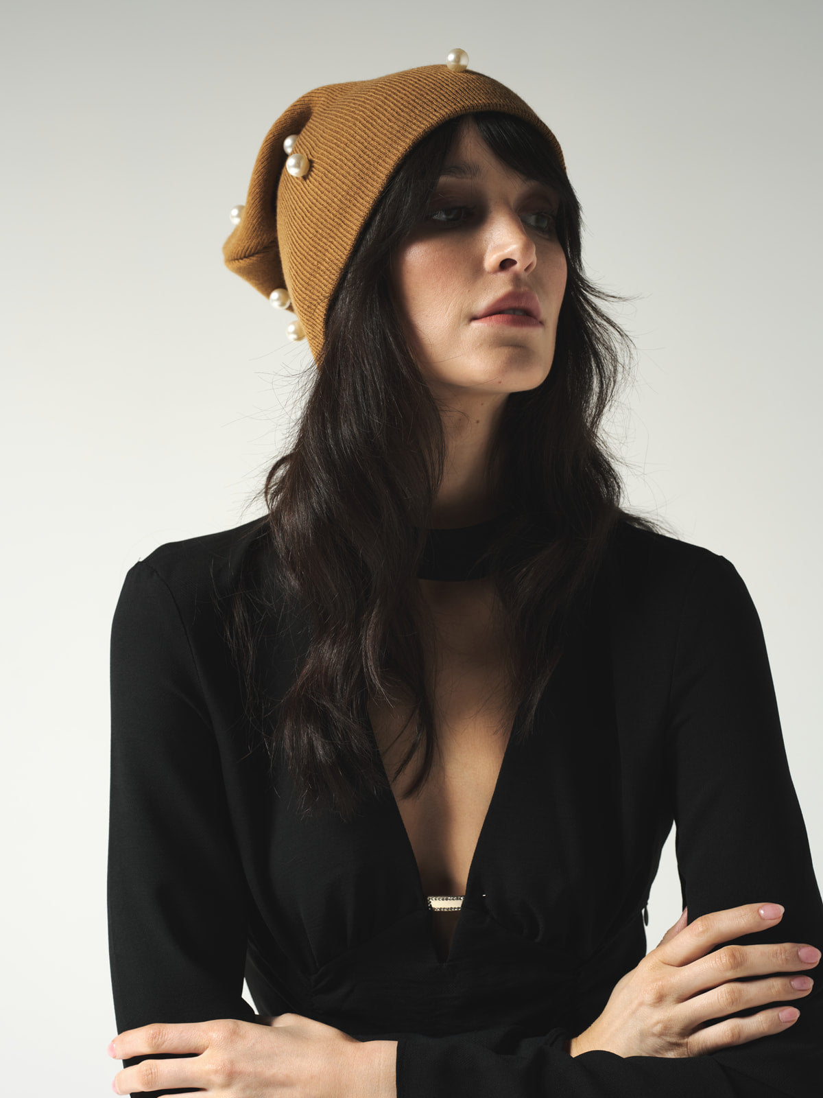 Camel Pearl Beanie