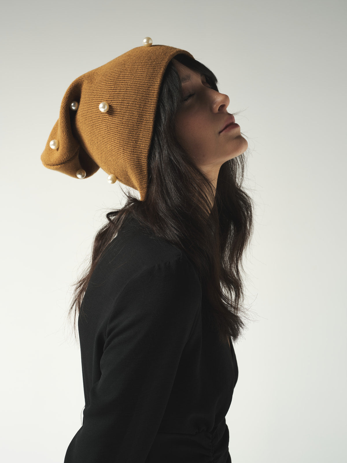 Camel Pearl Beanie