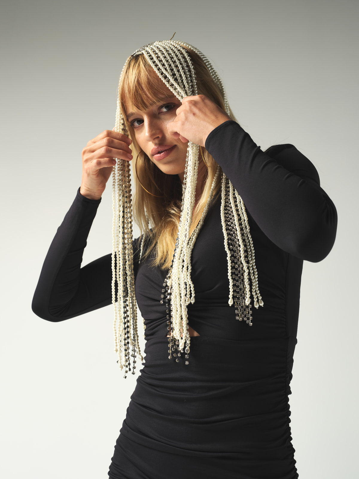 Pearl + Crystal Headpiece