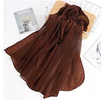 Pleated Twill Scarf